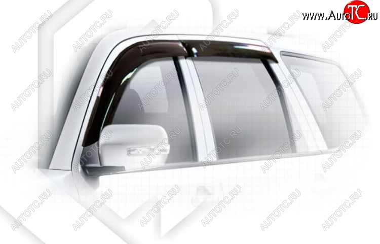 2 299 р. Дефлектора окон CA-Plastiс KIA Mohave HM рестайлинг (2017-2020) (Classic полупрозрачный, Без хром.молдинга)  с доставкой в г. Чебоксары