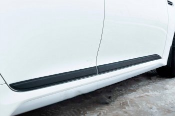 Молдинг двери RA (вариант 1, комплект 4 шт.) KIA Rio  3 QB (2011-2017) дорестайлинг седан, хэтчбек 5 дв. дорестайлинг, рестайлинг седан, хэтчбек 5 дв. рестайлинг (Поверхность шагрень)