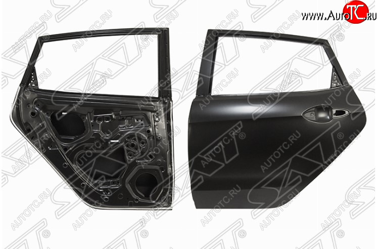 17 499 р. Дверь задняя SAT  KIA Rio  3 QB (2011-2017) хэтчбек 5 дв. дорестайлинг, хэтчбек 5 дв. рестайлинг (Неокрашенная)  с доставкой в г. Чебоксары
