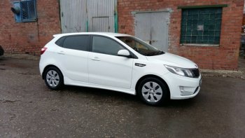 4 099 р. Пороги накладки Drive KIA Rio 3 QB хэтчбек 5 дв. рестайлинг (2015-2017) (Неокрашенные)  с доставкой в г. Чебоксары. Увеличить фотографию 4
