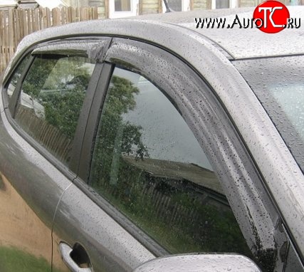 2 899 р. Комплект дефлекторов окон (ветровиков) 4 шт. (хетчбек) SIM  KIA Rio  3 QB (2011-2017) хэтчбек 5 дв. дорестайлинг, хэтчбек 5 дв. рестайлинг  с доставкой в г. Чебоксары