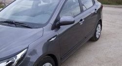 3 449 р. Молдинги RA (вариант 2, комплект 4 шт)  KIA Rio  3 QB (2015-2017) рестайлинг седан (Поверхность глянец (под окраску), Неокрашенные)  с доставкой в г. Чебоксары. Увеличить фотографию 4