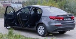 2 449 р. Накладки на порожки автомобиля RA v2  KIA Rio  3 QB (2015-2017) рестайлинг седан  с доставкой в г. Чебоксары. Увеличить фотографию 2