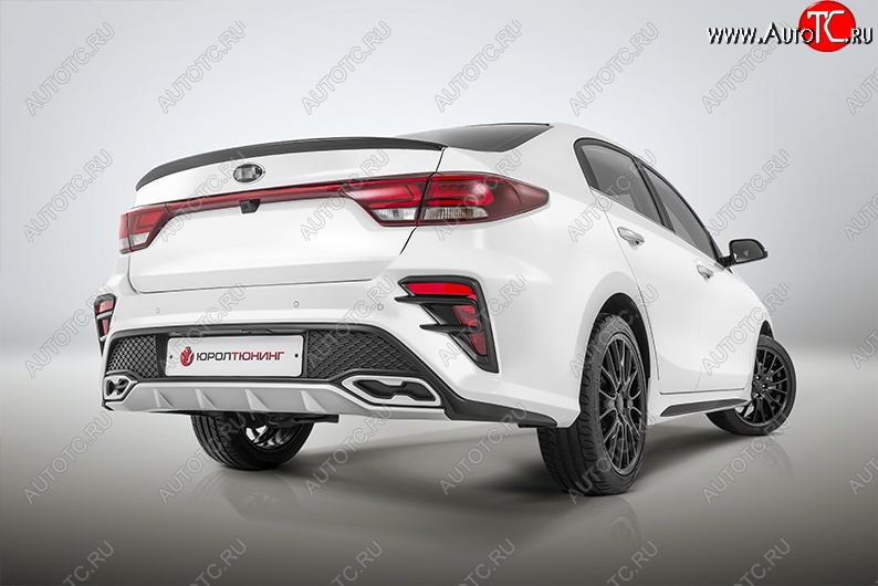 16 999 р. Задний бампер Kudos  KIA Rio  4 FB (2016-2020) дорестайлинг седан (Без парктроника, Неокрашенный)  с доставкой в г. Чебоксары