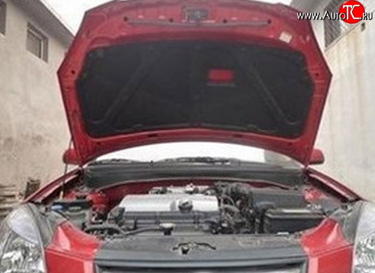 1 949 р. Отделка капота M-VRS  KIA Rio ( 2 JB,  4 FB) (2005-2025) дорестайлинг седан, дорестайлинг, хэтчбэк 5 дв., рестайлинг, хэтчбэк 5 дв., рестайлинг седан  с доставкой в г. Чебоксары