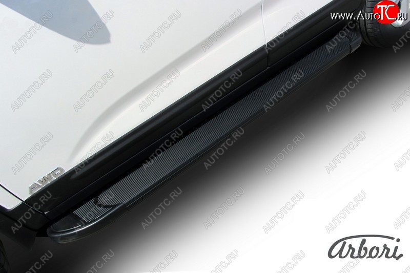 11 609 р. Порожки для ног Arbori Optima Black  KIA Sorento  XM (2012-2015) рестайлинг  с доставкой в г. Чебоксары