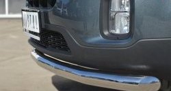 15 999 р. Одинарная защита переднего бампера диаметром 76 мм SLITKOFF  KIA Sorento  XM (2012-2015) рестайлинг  с доставкой в г. Чебоксары. Увеличить фотографию 3