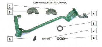 7 649 р. Замок рулевого вала FORTUS (бесштыревой) KIA Sorento MQ4 (2020-2022) (Вал d 17)  с доставкой в г. Чебоксары. Увеличить фотографию 2