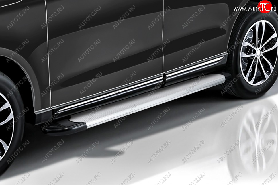 13 349 р. Порожки для ног Slitkoff Optima KIA Sorento MQ4 (2020-2022) (Silver)  с доставкой в г. Чебоксары