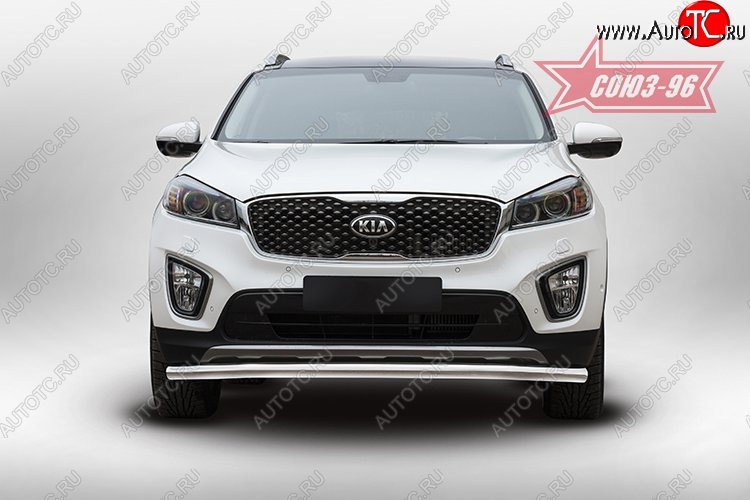 12 509 р. Защита переднего бампера одинарная Souz-96 (d60) KIA Sorento UM/Prime дорестайлинг (2014-2018)  с доставкой в г. Чебоксары