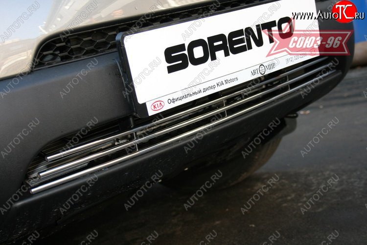 3 689 р. Декоративный элемент воздухозаборника Souz-96 (d10)  KIA Sorento  XM (2012-2015) рестайлинг  с доставкой в г. Чебоксары