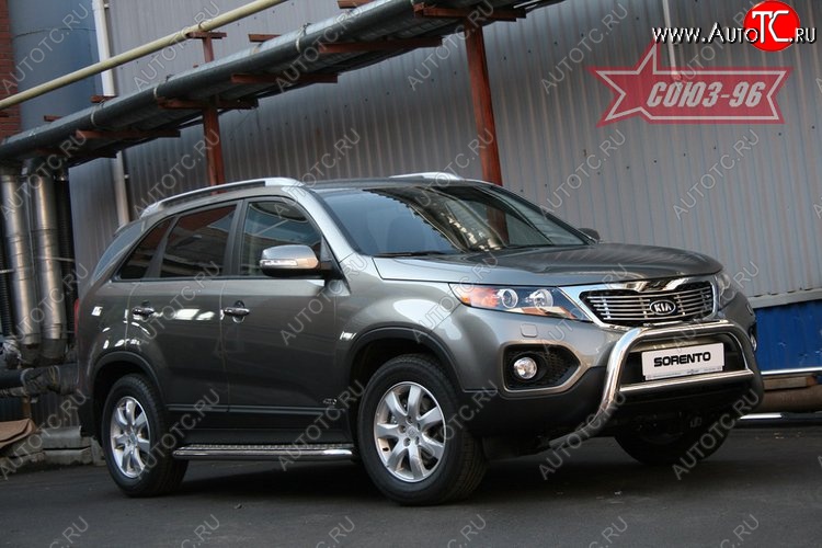 17 594 р. Защита переднего бампера Souz-96 (d76) KIA Sorento XM дорестайлинг (2009-2012)  с доставкой в г. Чебоксары
