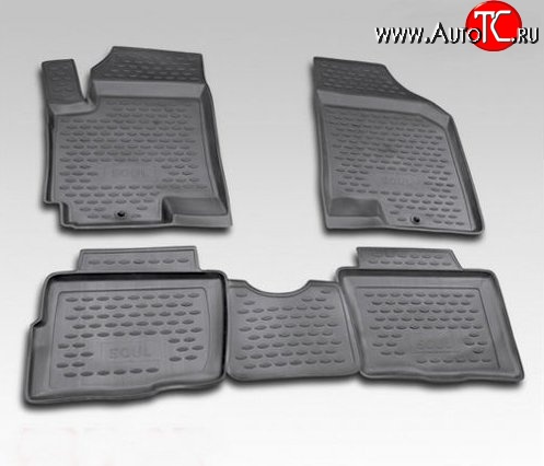 2 259 р. Комплект ковриков в салон Element 4 шт. (полиуретан)  KIA Soul  PS (2014-2016) дорестайлинг  с доставкой в г. Чебоксары