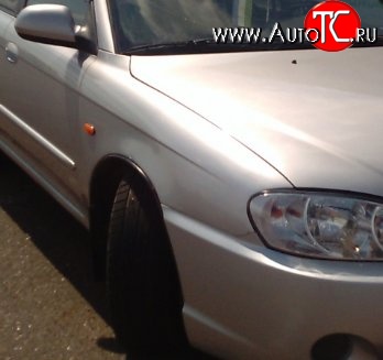 12 949 р. Переднее правое крыло Стандартное KIA Spectra (2000-2009) (Окрашенное)  с доставкой в г. Чебоксары
