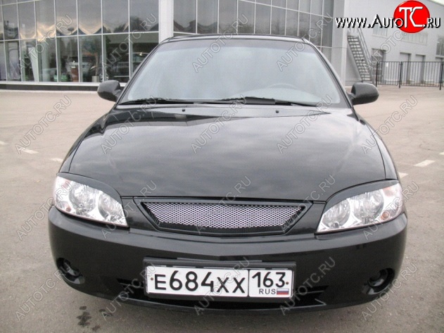699 р. Реснички на фары Фанат KIA Spectra (2000-2009) (Неокрашенные)  с доставкой в г. Чебоксары