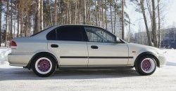 4 739 р. Универсальные фендера на колёсные арки RA (вынос 50 мм, комплект) Suzuki Aerio RA21S, RC51S седан дорестайлинг (2001-2003) (Поверхность глянец (под окраску))  с доставкой в г. Чебоксары. Увеличить фотографию 6