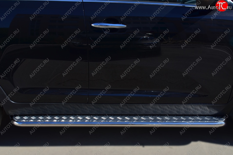 11 499 р. Широкая защита порогов с трубой диаметром 42 мм SLITKOFF v2  KIA Sportage  3 SL (2010-2016) дорестайлинг, рестайлинг  с доставкой в г. Чебоксары