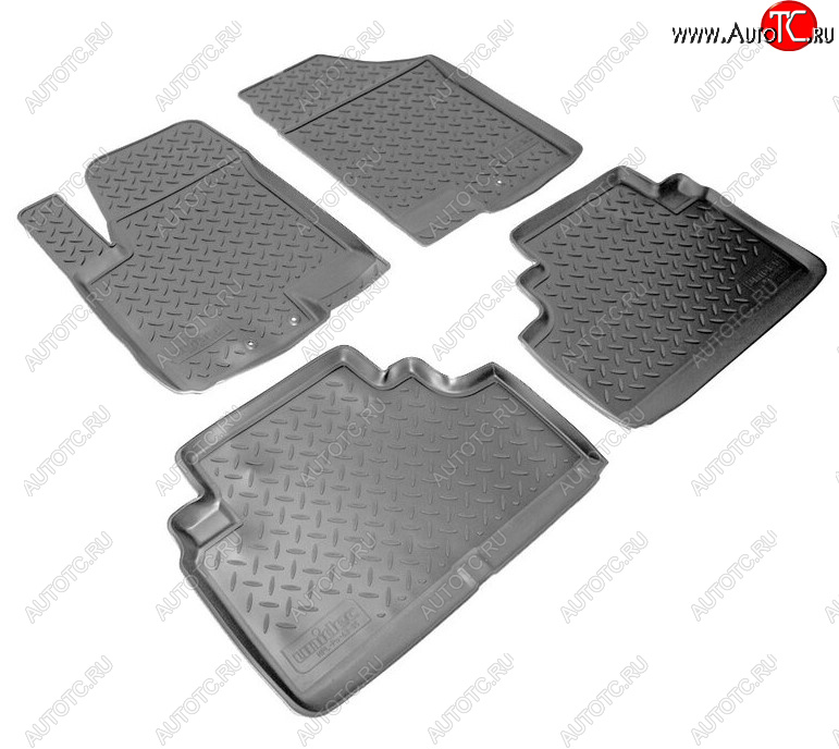 2 669 р. Комплект ковриков в салон Norplast Unidec KIA Venga дорестайлинг (2009-2015) (Цвет: черный)  с доставкой в г. Чебоксары