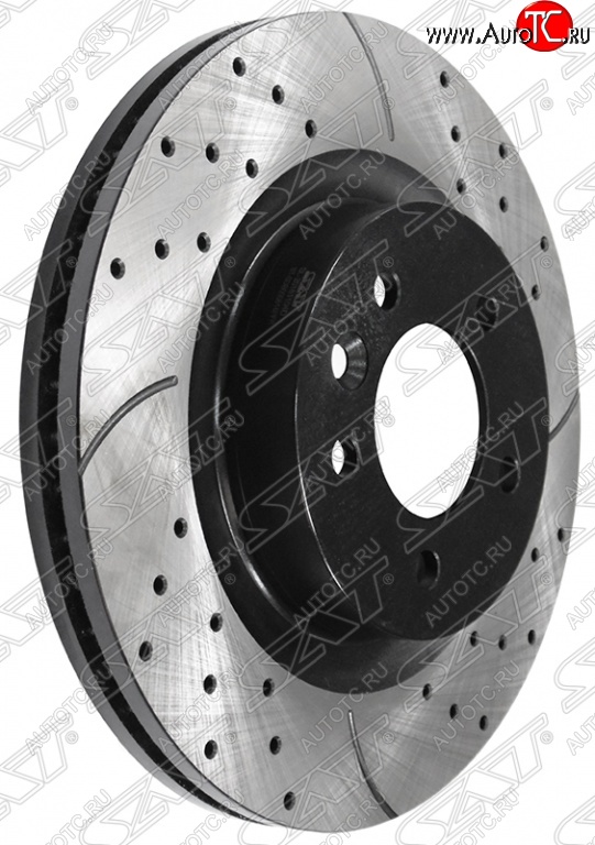 11 799 р. Комплект тормозных дисков SAT (перфорированые) Land Rover Range Rover Sport 1 L320 дорестайлинг (2005-2009)  с доставкой в г. Чебоксары