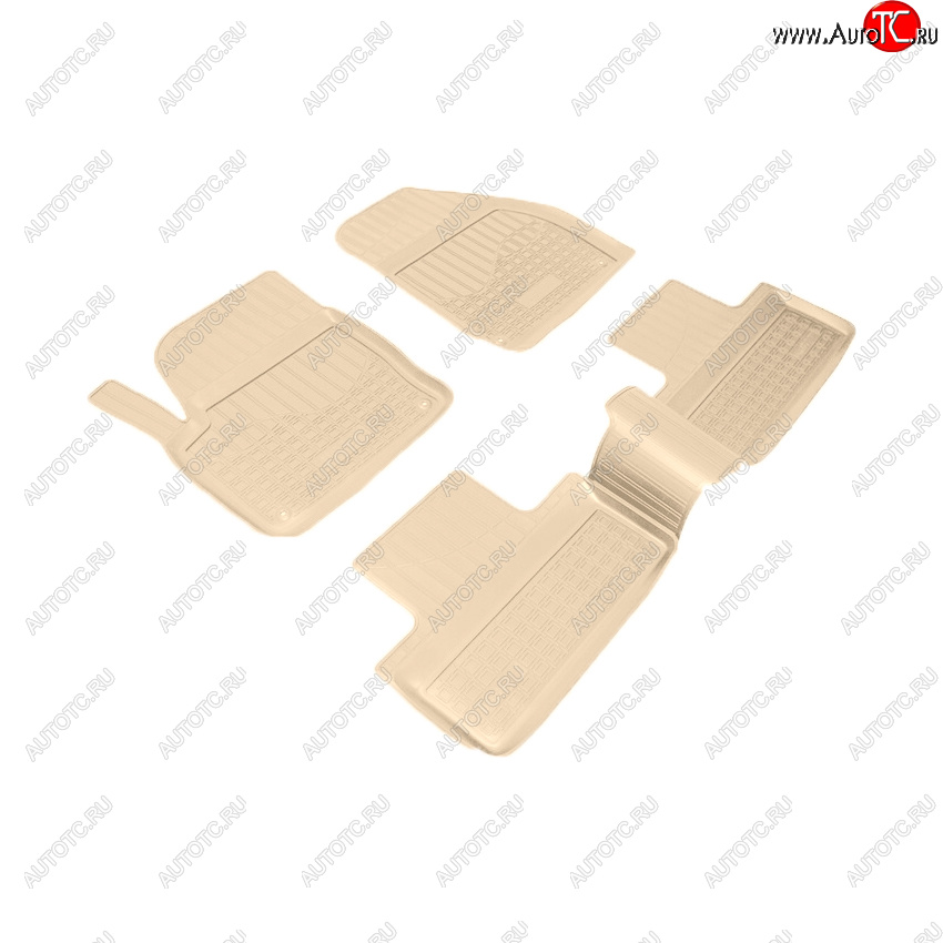 3 899 р. Коврики салона Norplast Unidec Land Rover Range Rover Evoque 1 L538 дорестайлинг 5 дв. (2011-2015) (Цвет: бежевый)  с доставкой в г. Чебоксары
