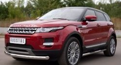 15 999 р. Одинарная защита переднего бампера диаметром 76 мм (Prestige u Pure) SLITKOFF  Land Rover Range Rover Evoque  1 L538 (2011-2015) дорестайлинг 3 дв., дорестайлинг 5 дв.  с доставкой в г. Чебоксары. Увеличить фотографию 4