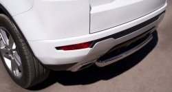 16 649 р. Одинарная защита заднего бампера из трубы диаметром 63 мм (Dynamic) SLITKOFF  Land Rover Range Rover Evoque  1 L538 (2011-2015) дорестайлинг 3 дв., дорестайлинг 5 дв.  с доставкой в г. Чебоксары. Увеличить фотографию 2