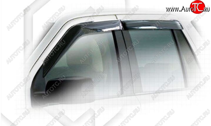 2 199 р. Дефлектора окон CA-Plastiс Land Rover Freelander L359 1-ый рестайлинг (2010-2012) (Classic полупрозрачный)  с доставкой в г. Чебоксары