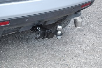 13 199 р. Фаркоп Petroil Tuning (съемный квадрат) Land Rover Freelander L359 1-ый рестайлинг (2010-2012)  с доставкой в г. Чебоксары. Увеличить фотографию 2
