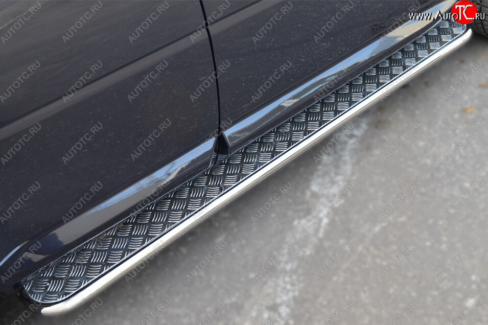 22 999 р. Широкая защита порогов с трубой диаметром 42 мм SLITKOFF v2 Land Rover Freelander L359 дорестайлинг (2006-2010)  с доставкой в г. Чебоксары