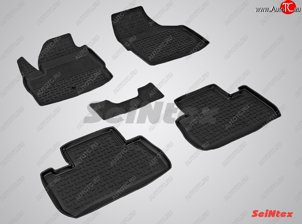 3 199 р. Износостойкие коврики в салон с высоким бортом SeiNtex Premium 4 шт. (резина) Land Rover Freelander L359 дорестайлинг (2006-2010)  с доставкой в г. Чебоксары