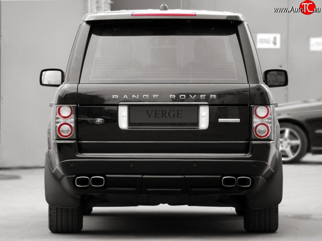24 199 р. Накладка Verge на задний бампер Land Rover Range Rover 3 L322 дорестайлинг (2002-2006) (Неокрашенная)  с доставкой в г. Чебоксары