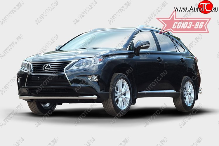 1 052 р. Защита переднего бампера одинарная Souz-96 (d60). Lexus RX450H AL10 дорестайлинг (2009-2012)  с доставкой в г. Чебоксары