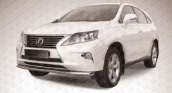 Одинарная защита переднего бампера из трубы диаметром 57 мм Slitkoff Lexus RX  270 - RX350  AL10