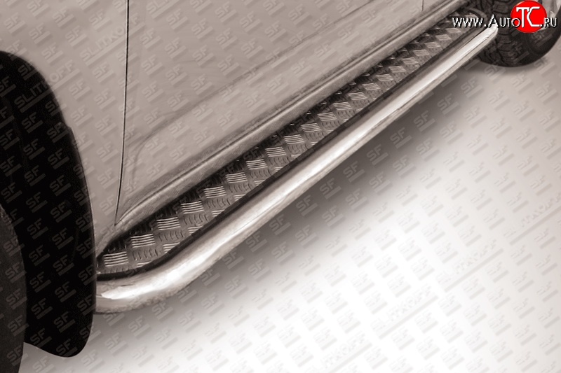 22 699 р. Широкая защита порогов Slitkoff Lexus RX 270 AL20 дорестайлинг (2015-2019)  с доставкой в г. Чебоксары