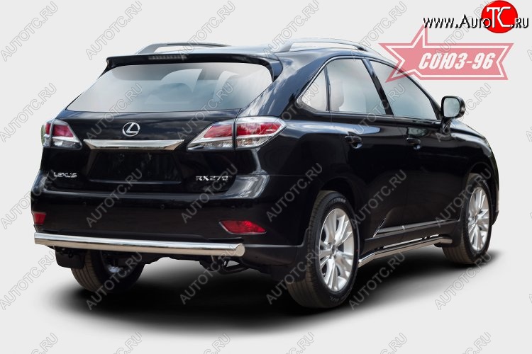 15 704 р. Овальная защита заднего бампера (d75х42) Souz-96  Lexus RX  270 (2015-2019) AL20 дорестайлинг  с доставкой в г. Чебоксары