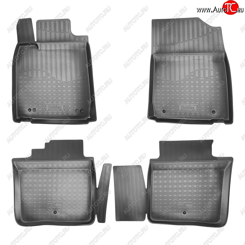 3 299 р. Комплект ковриков в салон Norplast Unidec Lexus ES300h XV60 дорестайлинг (2012-2015) (Цвет: черный)  с доставкой в г. Чебоксары