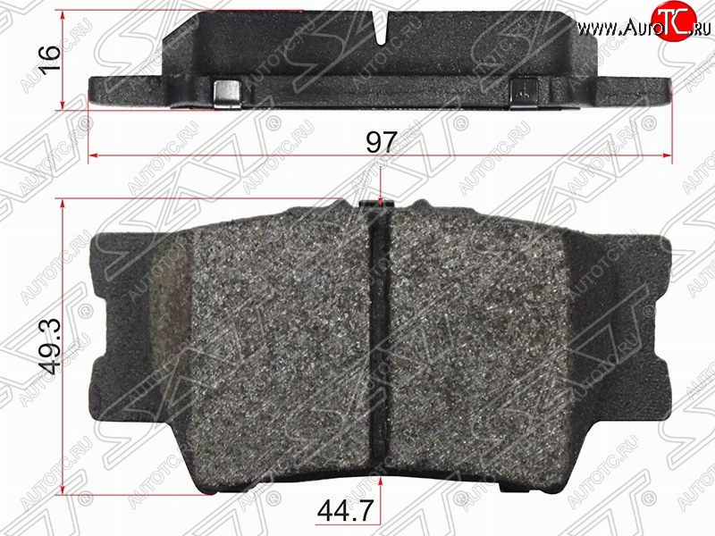 579 р. Колодки тормозные задние SAT Toyota Camry XV55 2-ой рестайлинг (2017-2018)  с доставкой в г. Чебоксары