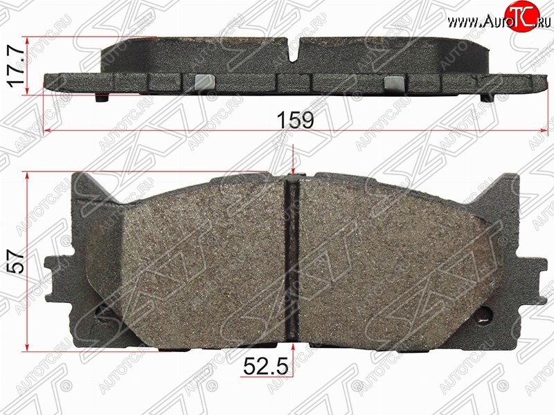919 р. Комплект тормозных колодок SAT Toyota Camry XV50 дорестайлинг (2011-2014)  с доставкой в г. Чебоксары