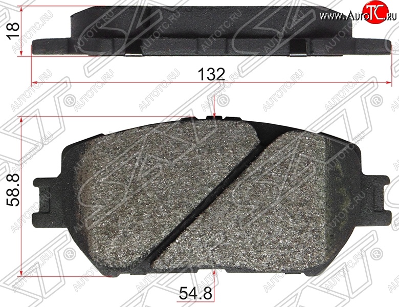 899 р. Колодки тормозные SAT (передние) Toyota Isis XM10 дорестайлинг (2004-2007)  с доставкой в г. Чебоксары