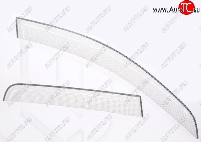 2 559 р. Дефлектора окон CA-Plastic Lexus GX460 J150 дорестайлинг (2009-2013) (серия Шелкография белая, Без хром.молдинга, Крепление только на скотч)  с доставкой в г. Чебоксары