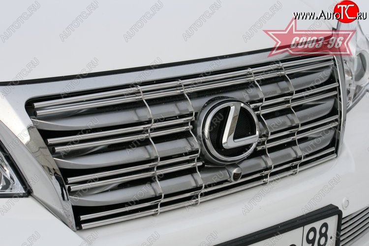 9 649 р. Декоративный элемент решетки радиатора Souz-96 (d10) Lexus GX460 J150 дорестайлинг (2009-2013)  с доставкой в г. Чебоксары