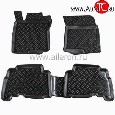 1 879 р. Коврики в салон Aileron 4 шт. (полиуретан) Lexus GX460 J150 дорестайлинг (2009-2013)  с доставкой в г. Чебоксары