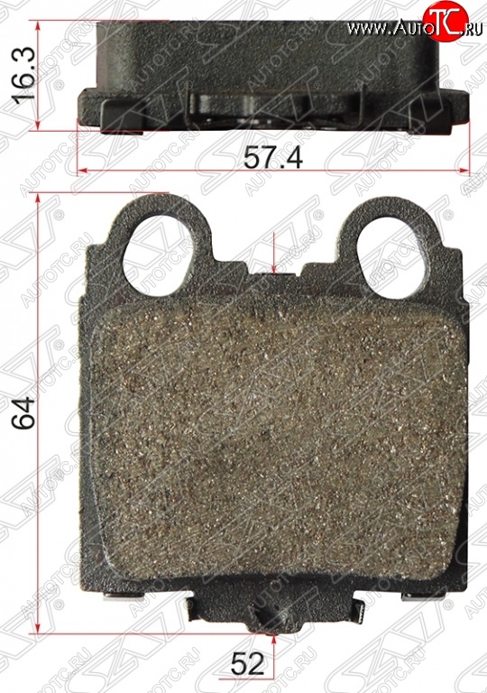 529 р. Колодки тормозные SAT (задние) Lexus IS200 XE10 седан (1998-2005)  с доставкой в г. Чебоксары