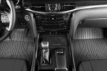 1 569 р. Коврик в салони премиум-класса Kvest (серый/серый) Lexus LX570 J200 2-ой рестайлинг (2015-2022)  с доставкой в г. Чебоксары. Увеличить фотографию 2