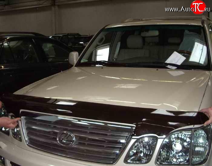3 379 р. Дефлектор капота NovLine  Lexus LX470  J100 (1998-2002) дорестайлинг  с доставкой в г. Чебоксары