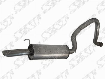 Глушитель (задняя часть) SAT (2UZ-FE, 1HDFTE) Toyota Land Cruiser 10 100 1-ый рестайлинг (2002-2005)