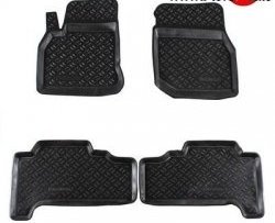 Комплект ковриков в салон Aileron 4 шт. (полиуретан) Toyota Land Cruiser 10 100 1-ый рестайлинг (2002-2005)