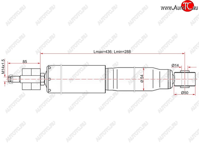 2 699 р. Амортизатор передний LH=RH SAT  Lexus LX470  J100 (1998-2002), Toyota Land Cruiser  100 (1998-2007)  с доставкой в г. Чебоксары