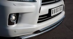 20 999 р. Защита переднего бампера (2 трубыØ76 и 42 мм, нержавейка) SLITKOFF Lexus LX570 J200 дорестайлинг (2007-2012)  с доставкой в г. Чебоксары. Увеличить фотографию 2