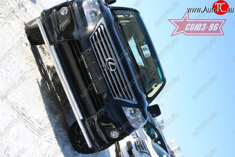 30 149 р. Двойная защита переднего бампера d 60х42 Sport Package Souz-96 Lexus LX570 J200 дорестайлинг (2007-2012)  с доставкой в г. Чебоксары